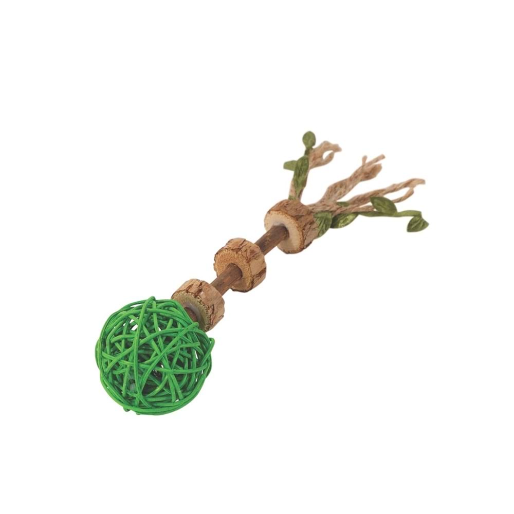 20640399 M-PETS CHARMY AMULET MATATABİ KEDİ OYUNCAĞI GREEN
