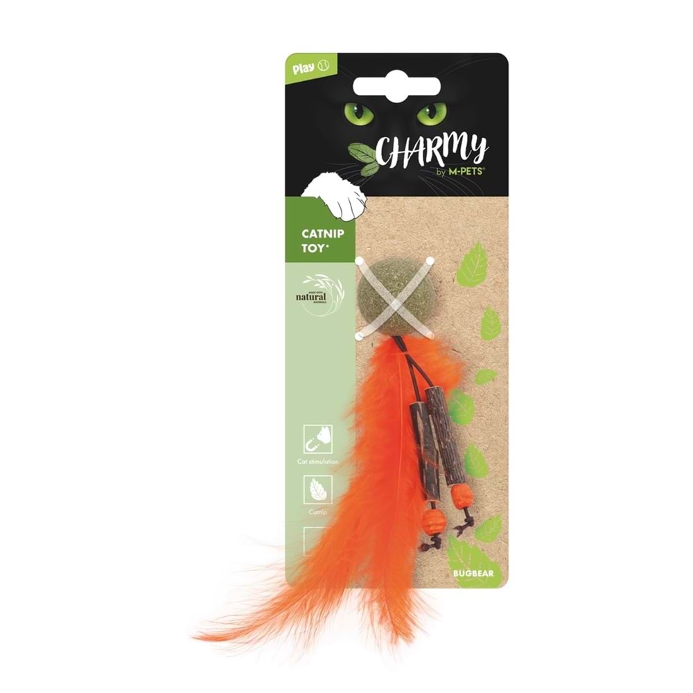 20640899 M-PETS CHARMY BUGBEAR CATNİPLİ KEDİ OYUNCAĞI ORANGE
