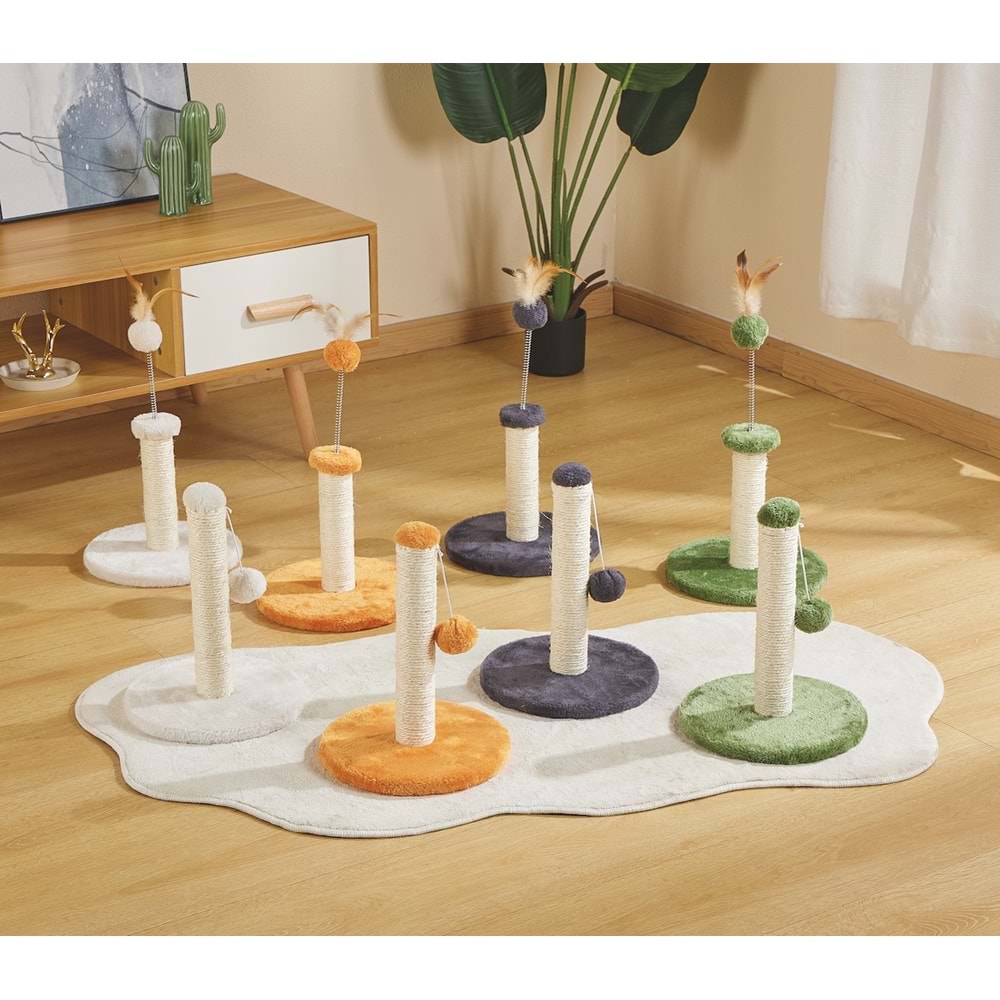 20643199 M-PETS MY FIRST KEDİ TIRMALAMA PONPONLU ORANGE
