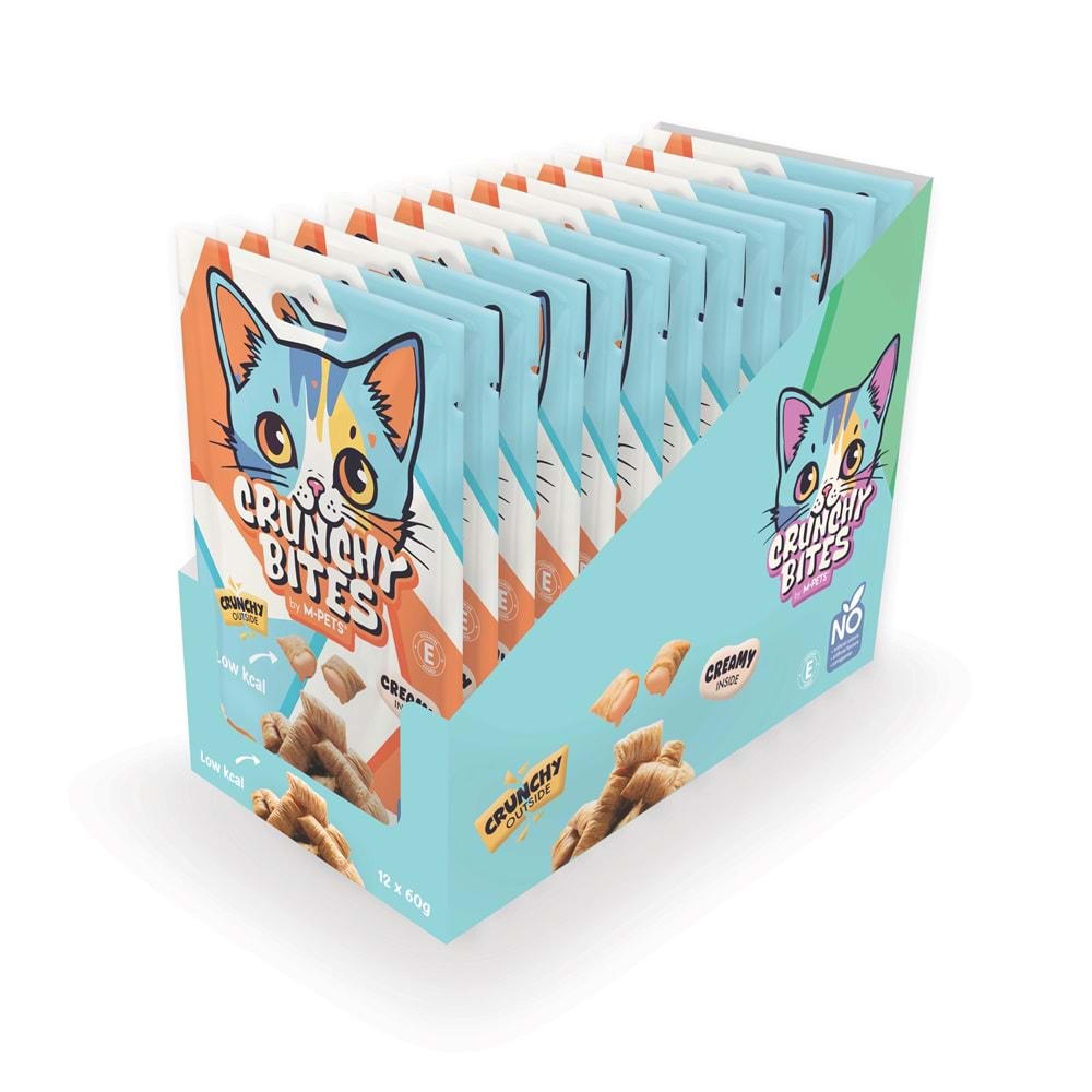 20646199 M-PETS CRUNCHY BITES TAVUKLU KEDİ ÖDÜLÜ 60GR