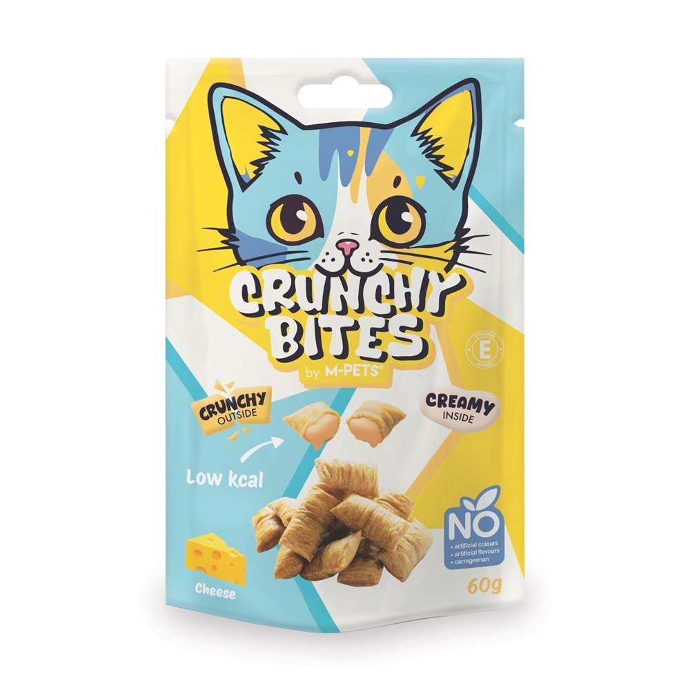 20646299 M-PETS CRUNCHY BITES PEYNİRLİ KEDİ ÖDÜLÜ 60GR
