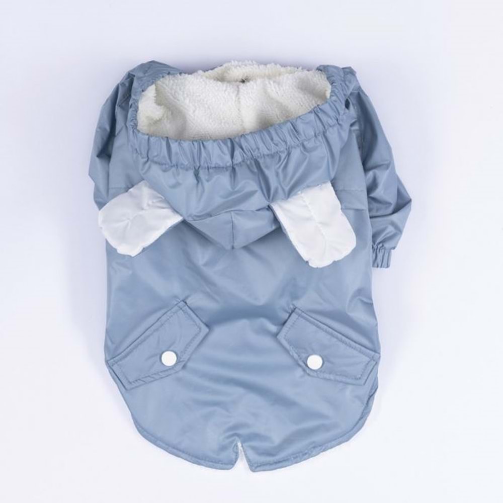 24506-PAWSTAR GRİ SYDNEY YAĞMURLUK 5Lİ SET(M-L-L-XL-2XL)