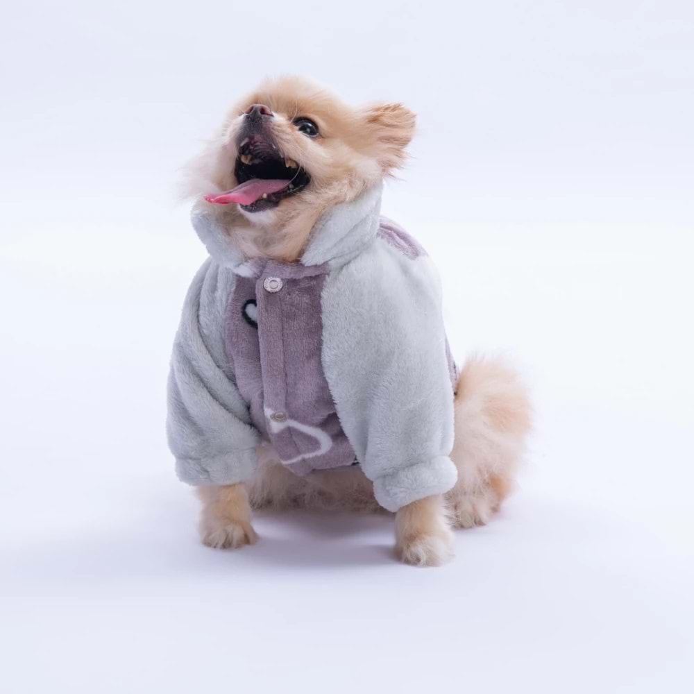 25204-PAWSTAR GRI VERONA KISS CEKET 5Lİ SET M-L-L-XL-2XL