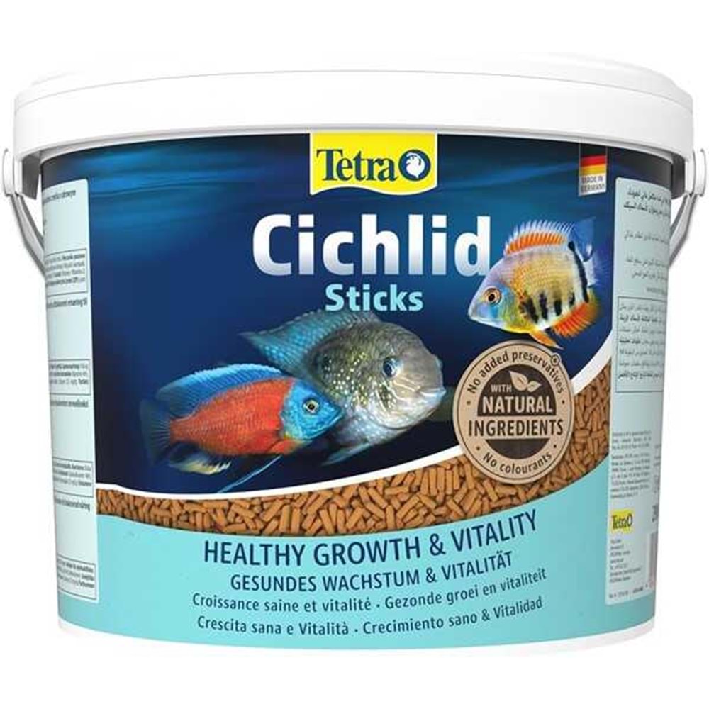 153691-TETRA CİCHLİD STİCKS 10LT KOVA