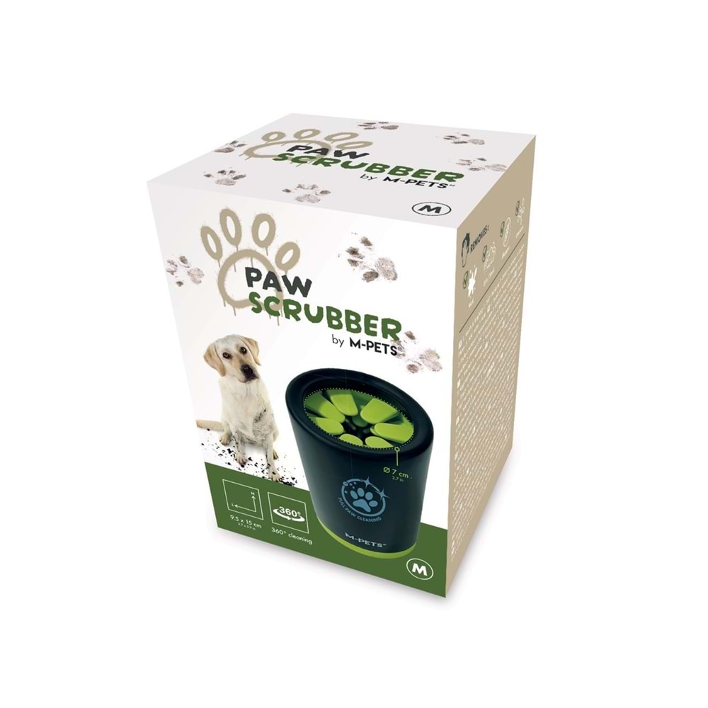 60103199 M-PETS PAW SCRUBBER PATİ TEMİZLEME APARATI (M) BLACK