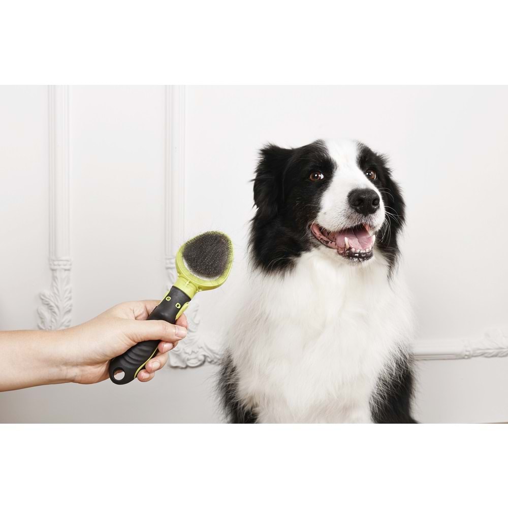 60107099 M-PETS CLICK AND GROOM KEDİ ve KÖPEK İNCE TELLİ FIRÇA