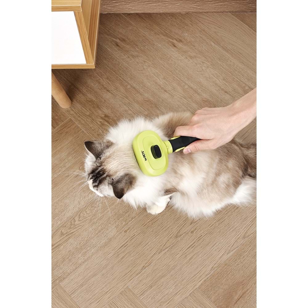 60107299 M-PETS CLICK AND GROOM KEDİ ve KÖPEK BASMALI MASAJ UCLU FIRÇA
