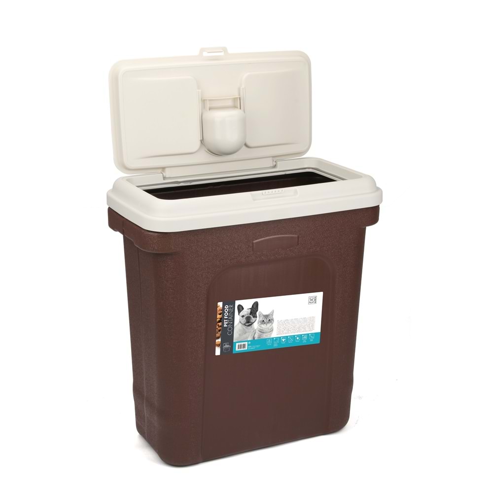60500214 M-PETS CONTAINER MAMA SAKLAMA KOVASI 20,5KG BROWN