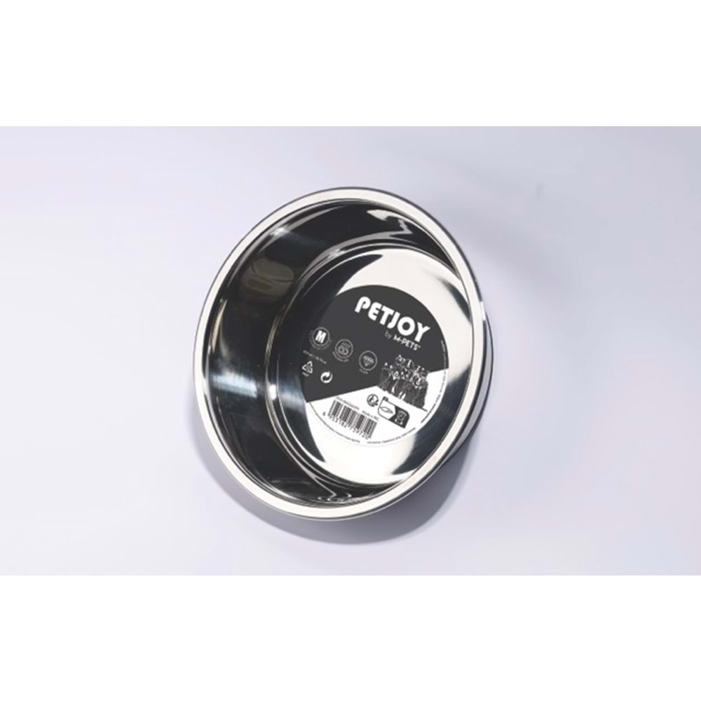60566299 M-PETS PETJOY DOGFAMİLY ÇELİK MAMA KABI (M) 850ML