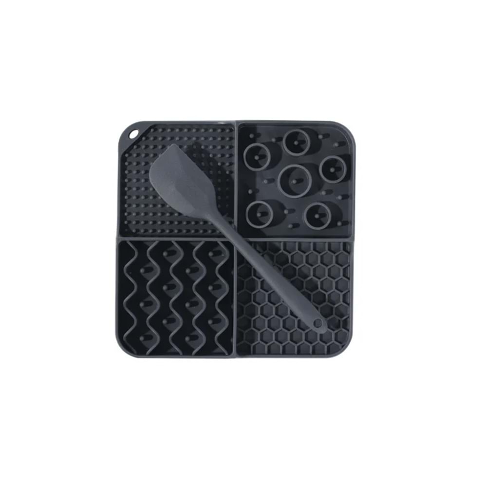 60568099 M-PETS LECCA SIVI ÖDÜL MATI KAŞIKLI SET BLACK (M)