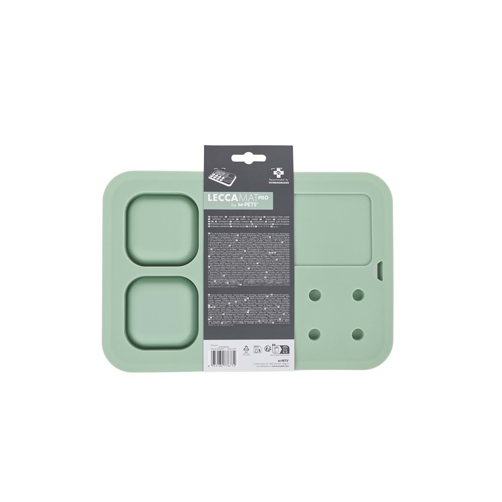 60568903 M-PETS LECCA PRO 6İN1 YAVAŞ BESLENME VE YALAMA MATI GREEN (S)