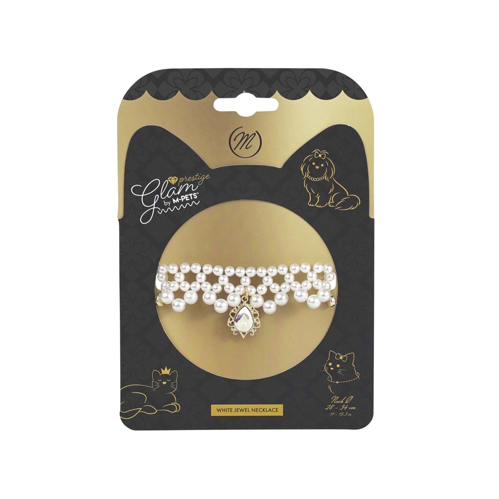 60802199 M-PETS GLAM PRESTİGE AKSESUAR WHİTE JEWEL (M)