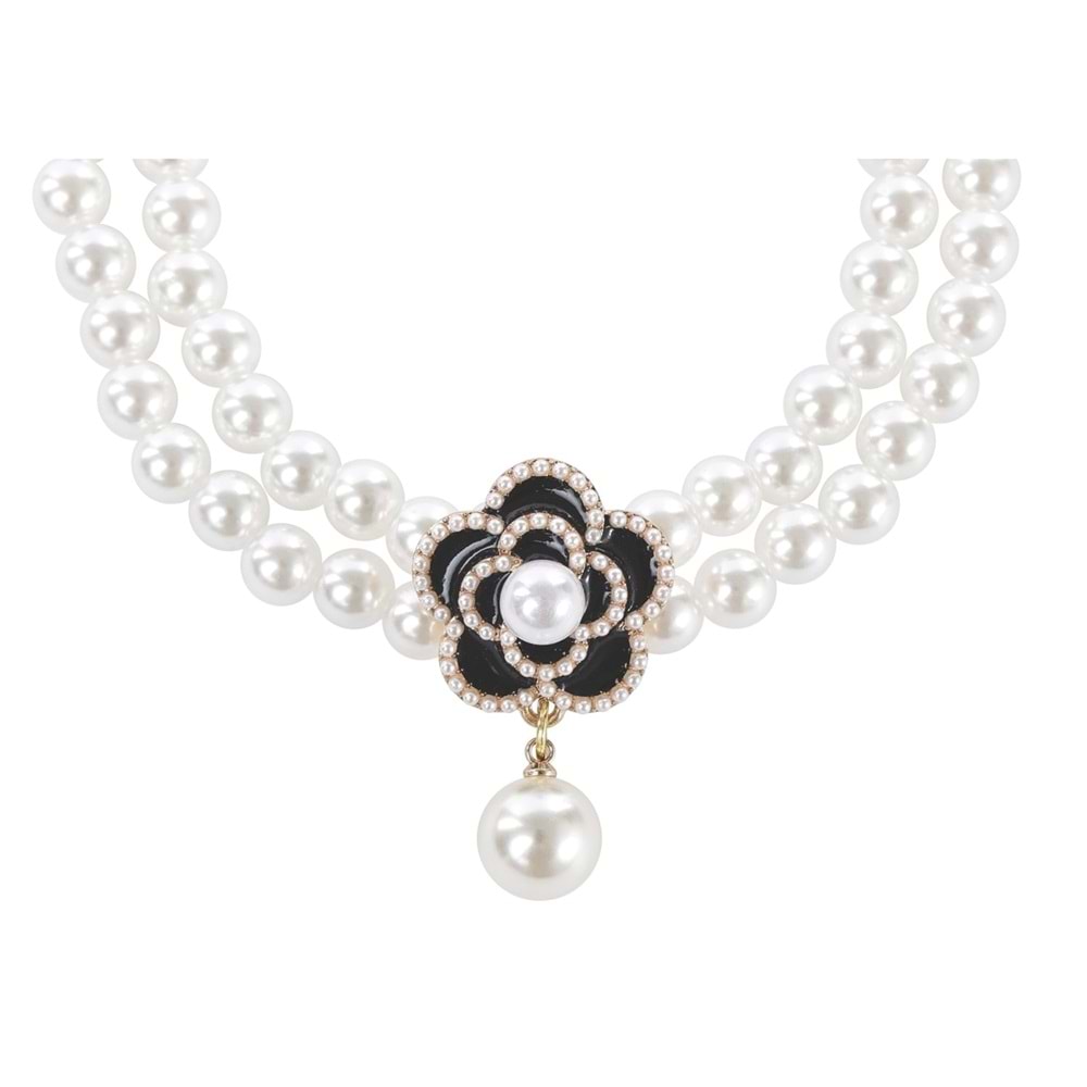 60802999 M-PETS GLAM PRESTİGE AKSESUAR BLACK CAMELLİA (M)