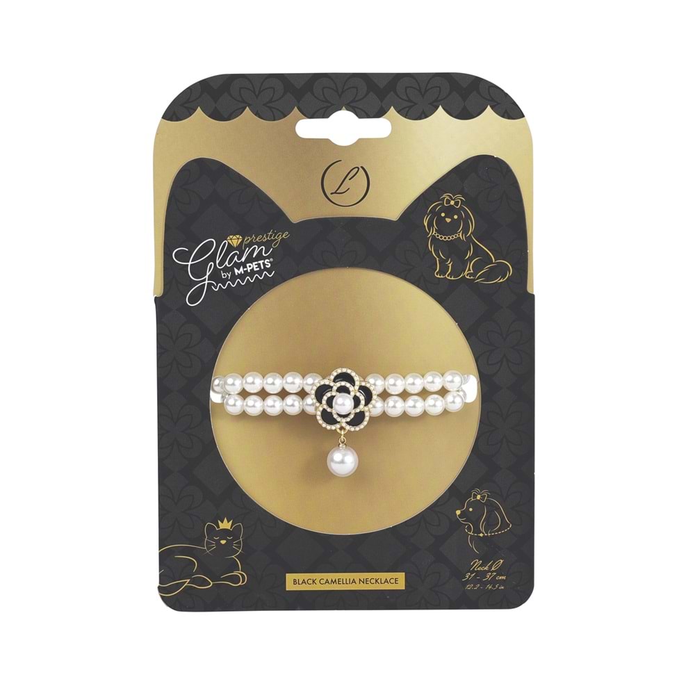 60803099 M-PETS GLAM PRESTİGE AKSESUAR BLACK CAMELLİA (L)