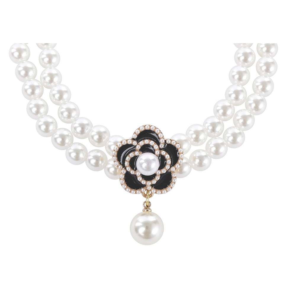 60803099 M-PETS GLAM PRESTİGE AKSESUAR BLACK CAMELLİA (L)