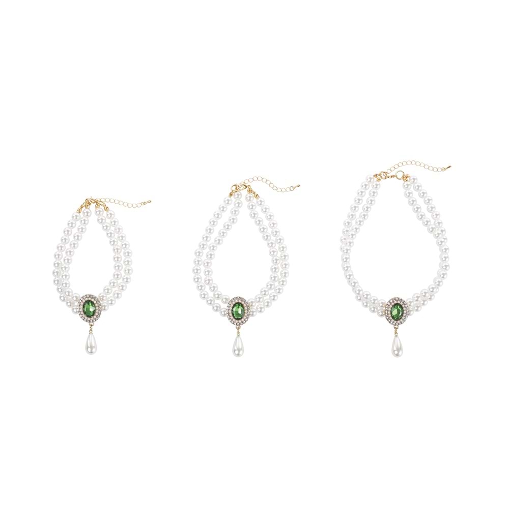 60803999 M-PETS GLAM PRESTİGE AKSESUAR GREEN EMERALD (L)
