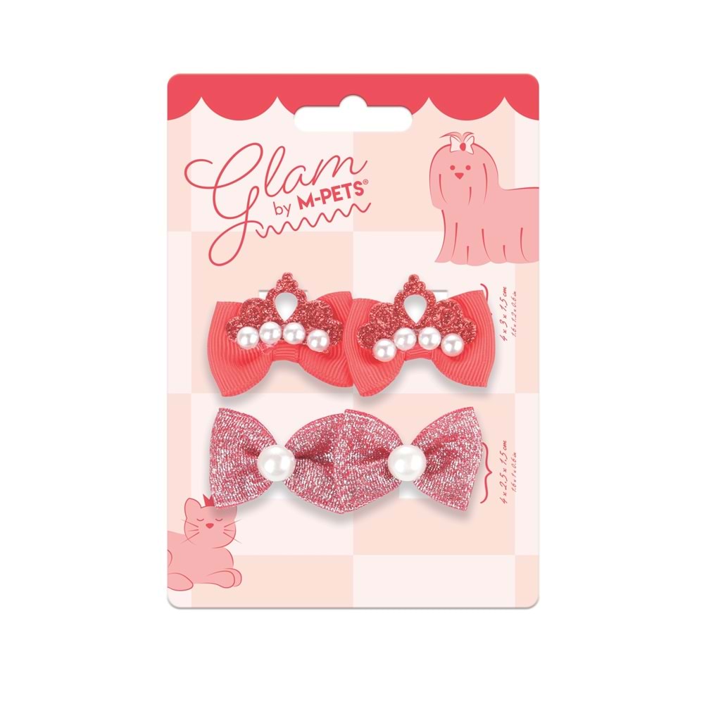 60900599 M-PETS GLAM KÖPEKLER İÇİN AKSESUAR TOKA RED