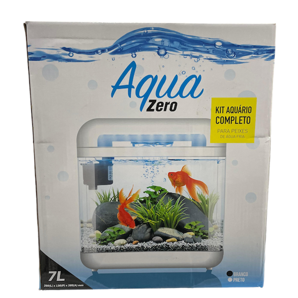 AQUA ZERO ES-260 NANO WATERFALL FİLTRELİ DEKORATİF AKVARYUM 7L WHİTE