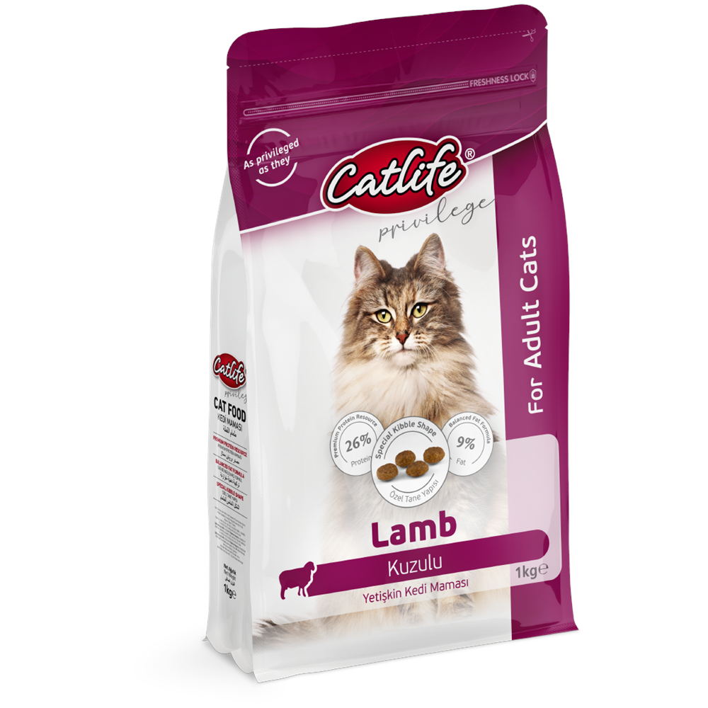 CLFD11-CATLİFE KUZUETLİ YETİŞKİN KEDİ MAMASI 1KG