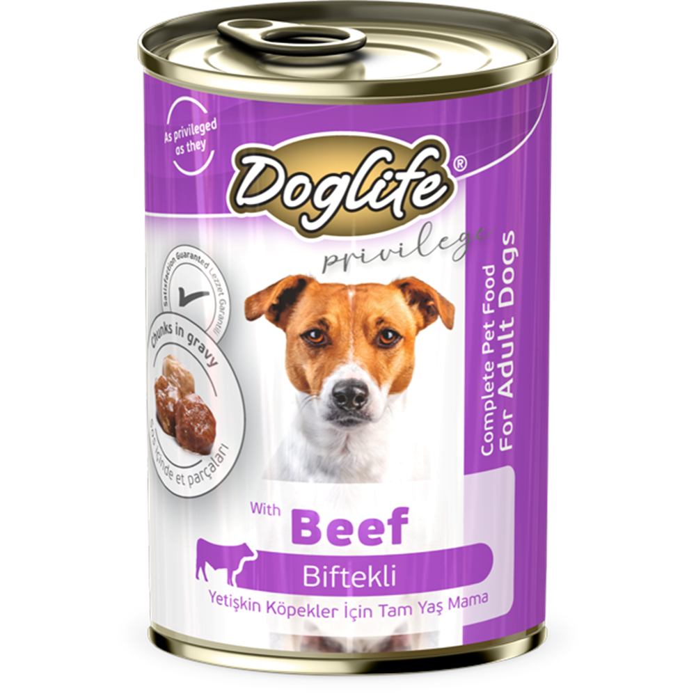DLF13 DOGLİFE BİFTEKLİ KÖPEK KONSERVE 400GR 12Lİ