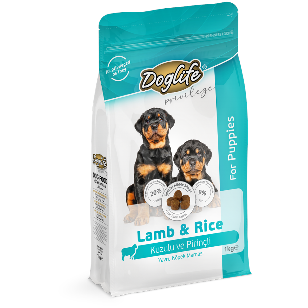 DLFD04-DOGLİFE KUZUETLİ YAVRU KÖPEK MAMASI 1KG