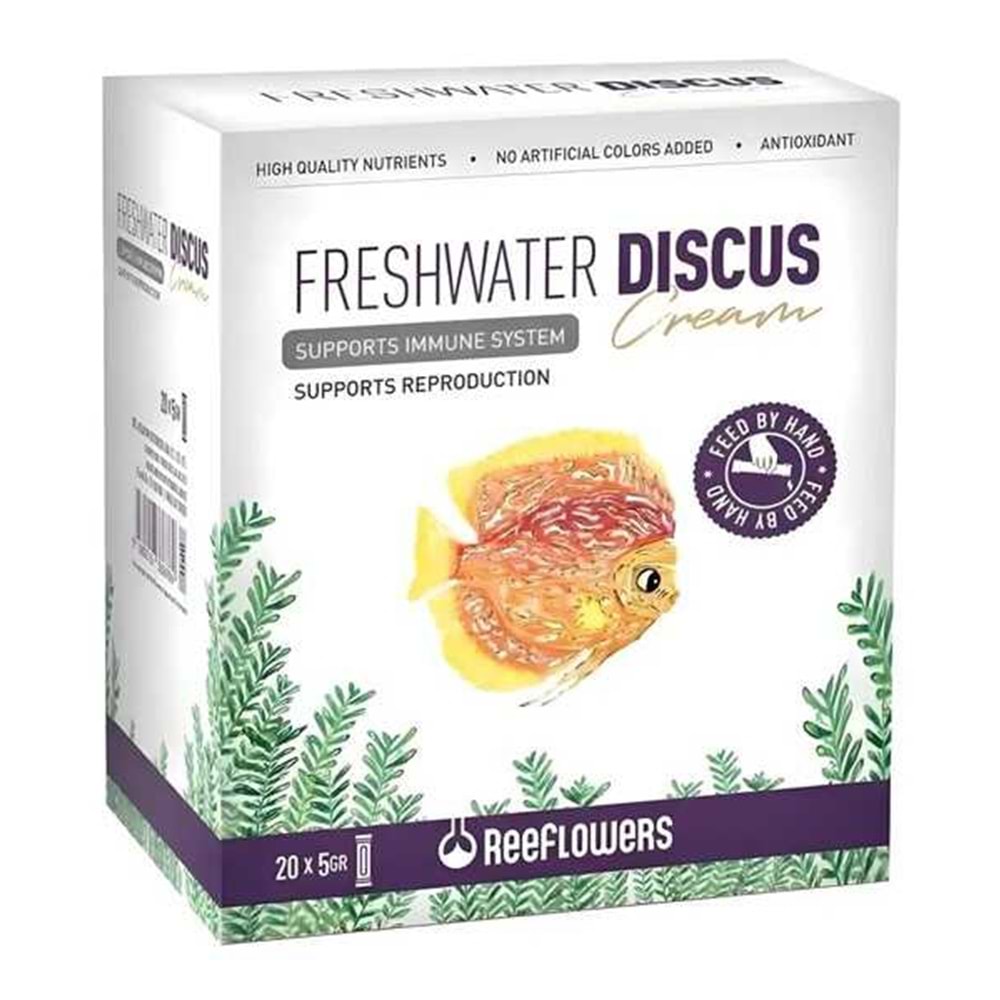 FD20-REEFLOWERS FRESHWATER DISCUS CREAM 20X5GR