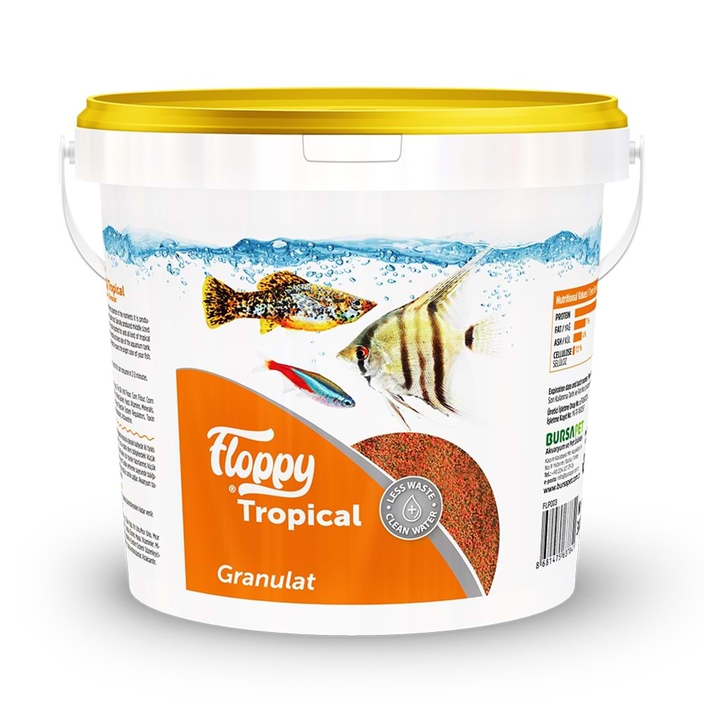 FLP003-FLOPPY TROPICAL GRANULAT 3KG KOVA