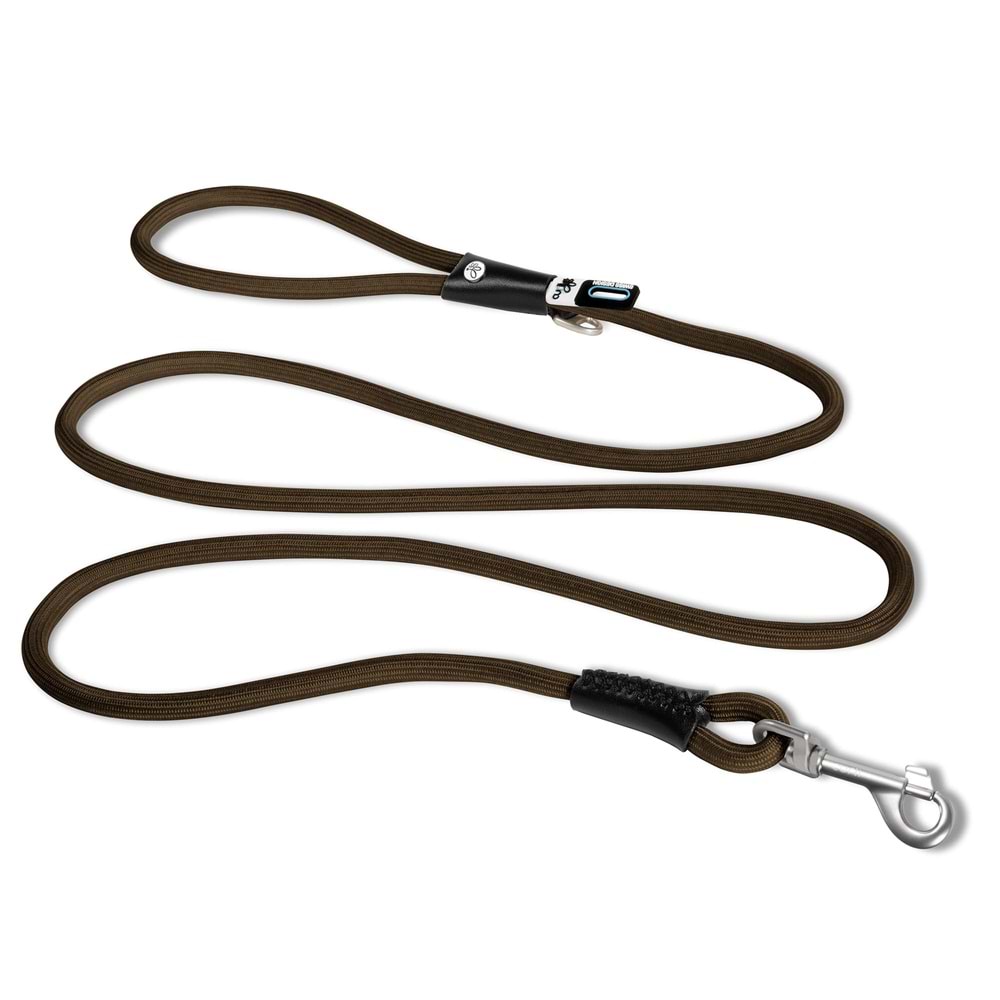 SU2624-CURLI STRETCH COMFORT LEASH BROWN L