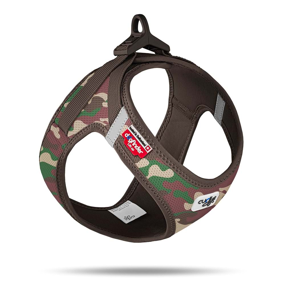 SU2823-CURLI VEST HARNESS CURLI CLASP AIR-MESH CAMO 2XS
