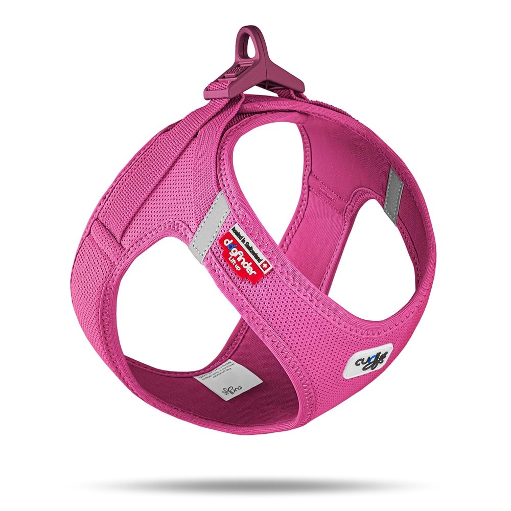 SU2849-CURLI VEST HARNESS CURLI CLASP AIR-MESH FUCHSIA XL