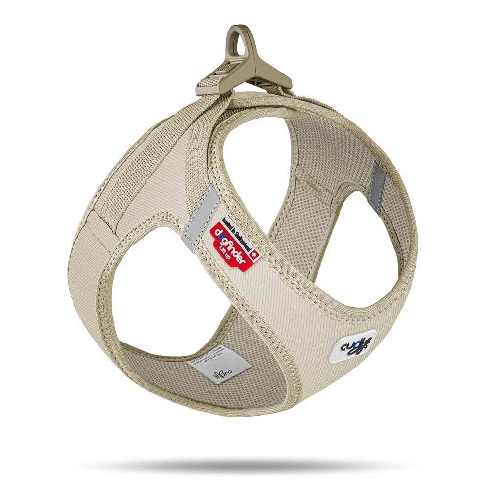 SU2982-CURLI VEST HARNESS CURLI CLASP CORD TAN 2XS