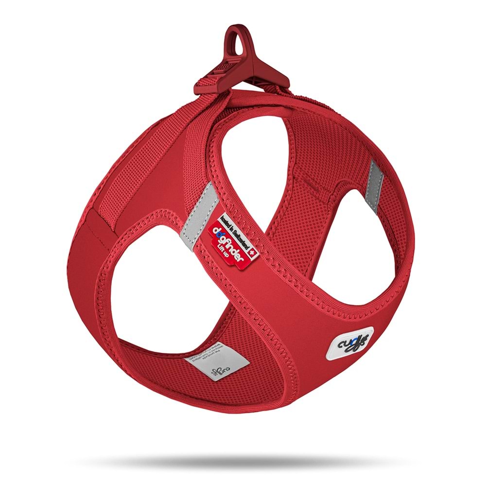 SU3002-CURLI VEST HARNESS CURLI CLASP SOFTSHELL RED 2XS