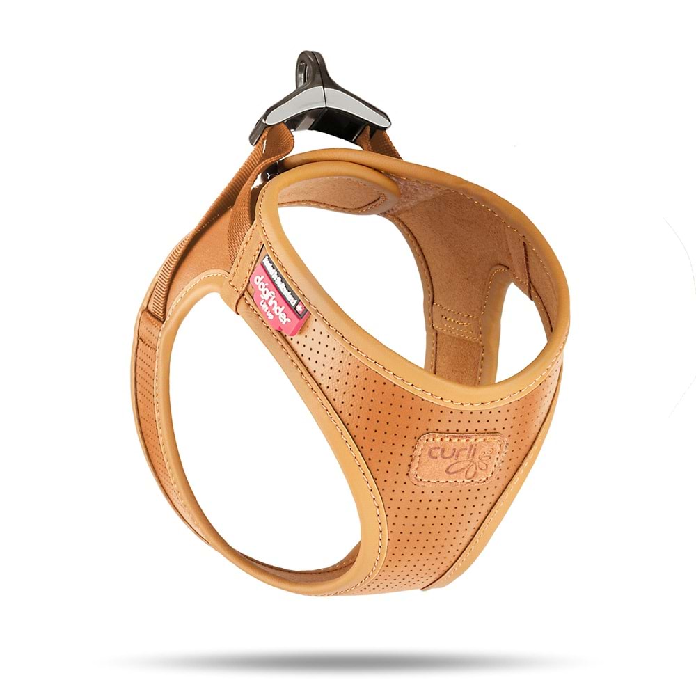 PN3118-CURLI APPLE LEATHER HARNESS BROWN S