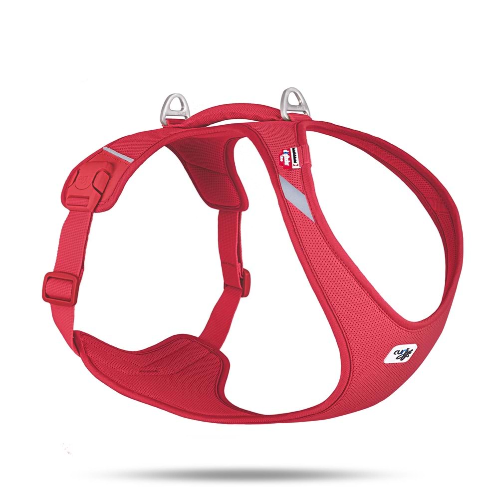 PN3409-CURLI BELKA HARNESS AIR-MESH RED 3XL