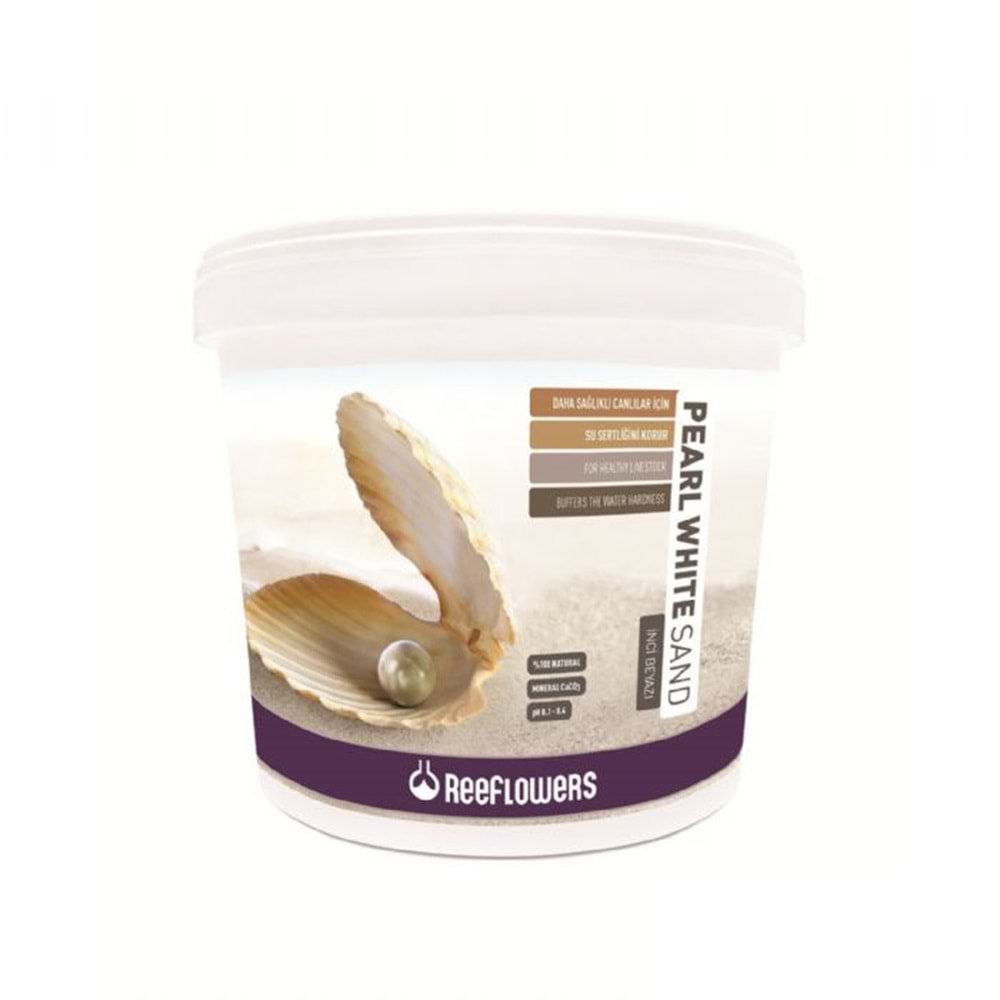 PWS25K1-REEFLOWERS PEARL WHİTE SAND KUM 25KG (1-1,5MM)
