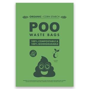 10115908 M-PETS POO DIŞKI POŞETİ 15 YAPRAK ORGANİK 4LÜ PAKET