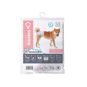 10169099 M-PETS DİŞİ KÖPEKLER İÇİN YIKANABİLİR KÜLOT (M)