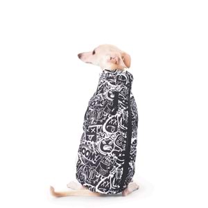 10368199 M-PETS URBANSYTLE WINTER JACKET BLACK/WHİTE (M)