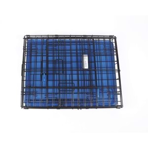 10450517 M-PETS VOYAGER KÖPEK KAFESİ 2 KAPILI (S) MAVİ 61X46X48CM