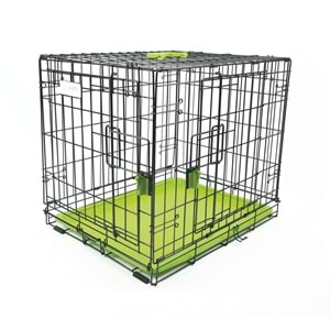10451103 M-PETS VOYAGER KÖPEK KAFESİ 2 KAPILI (S) YEŞİL 61X46X48CM