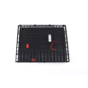 10451908 M-PETS VOYAGER TEKERLEKLİ KÖPEK KAFESİ 2 KAPILI (XL) SİYAH 106X71X76CM