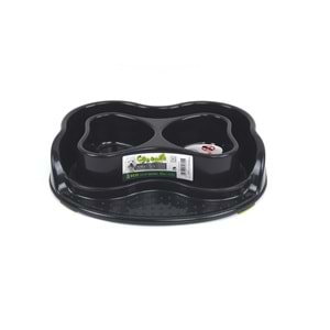 10505599 M-PETS ECO HEART PLASTİK MAMA KABI 2X500ML KARINCA ENGELLEYİCİ