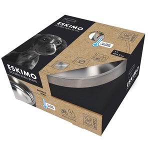 10530699 M-PETS ESKIMO ÇİFT CİDARLI MAMA KABI 2L BLACK