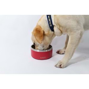 10531099 M-PETS ESKIMO ÇİFT CİDARLI MAMA KABI 2L RED