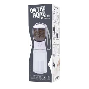 10554999 M-PETS ON THE ROAD 3İN1 KÖPEK SEYAHAT SULUĞU 600ML WHİTE