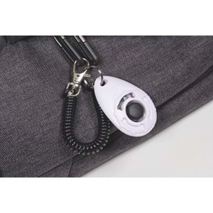 10643299 M-PETS TRAİNİNG CLİCKER KÖPEK EĞİTİM APARATI WHİTE/BLACK