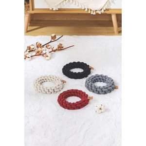 10648108 M-PETS COTO BLACK RING 13CM ÖRGÜ HALKA OYUNCAK