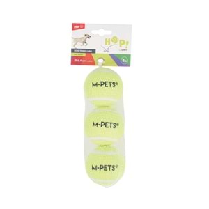 10670999 M-PETS HOP TENNİS TOPU YELLOW 6,4CM 3LÜ SET