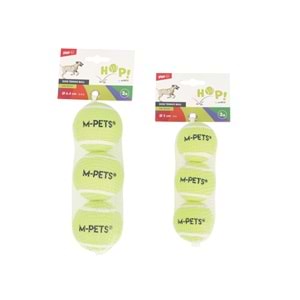 10670999 M-PETS HOP TENNİS TOPU YELLOW 6,4CM 3LÜ SET
