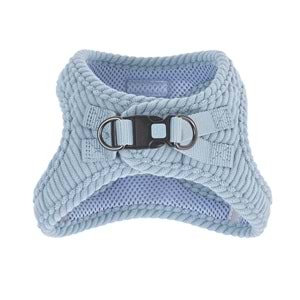 10859199 M-PETS VELVET DOG GÖĞÜS TASMASI BLUE (S)
